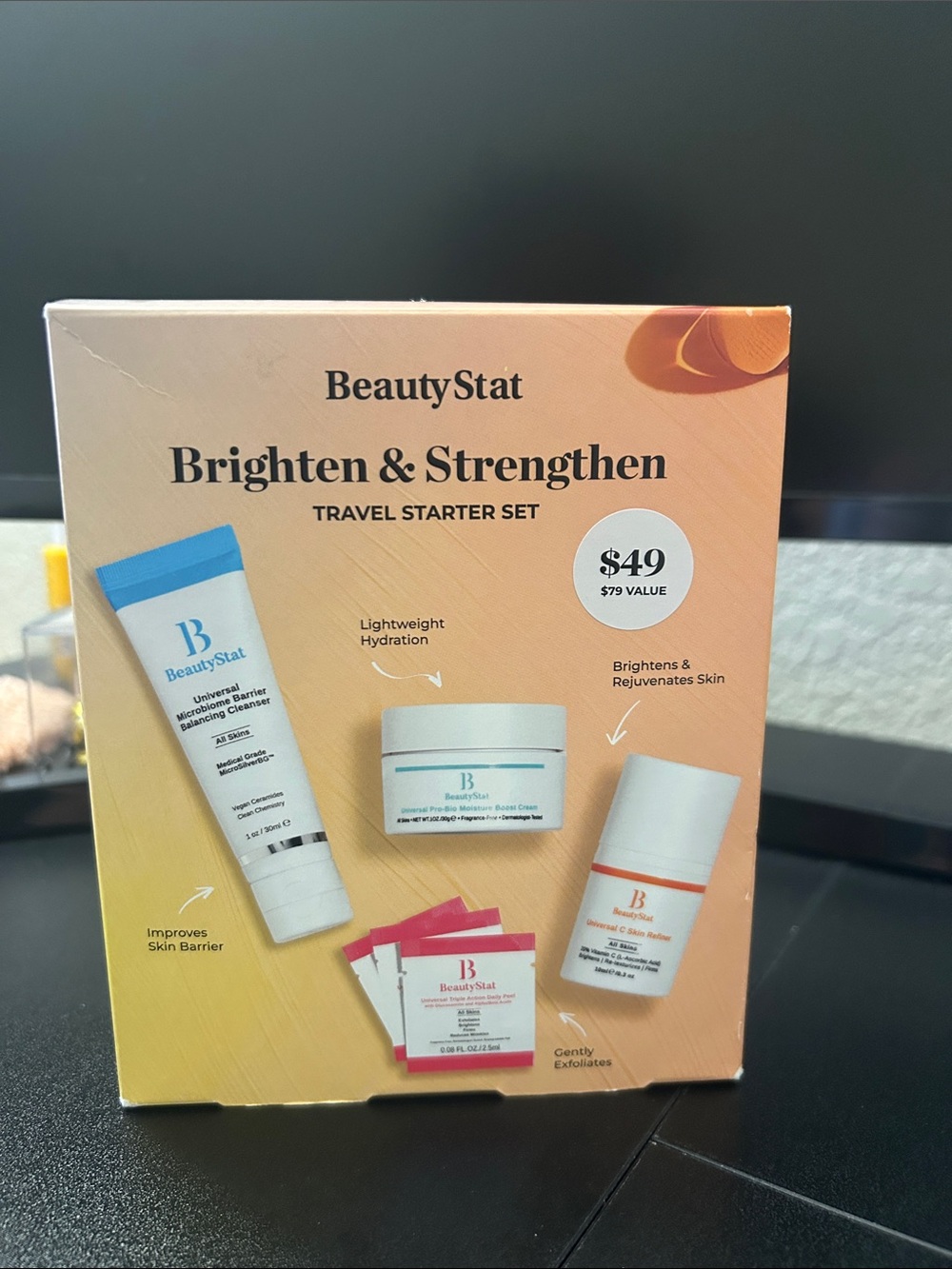 Beauty Stat Brighten & Strengthen Travel Starter Set